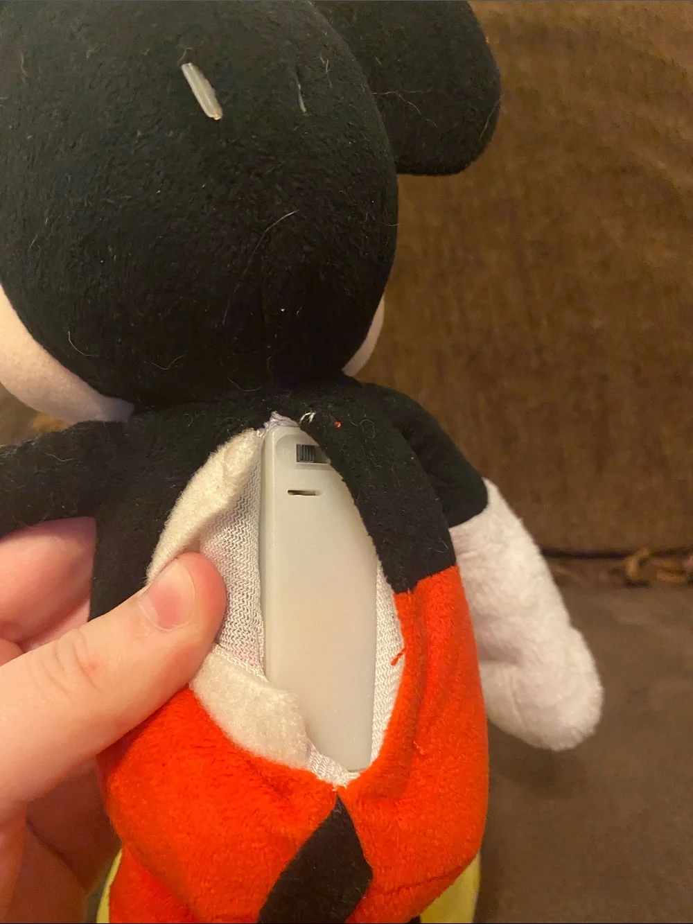 Disney Mickey Mouse Plush - Black, Red, Yellow & Cream Speaks
